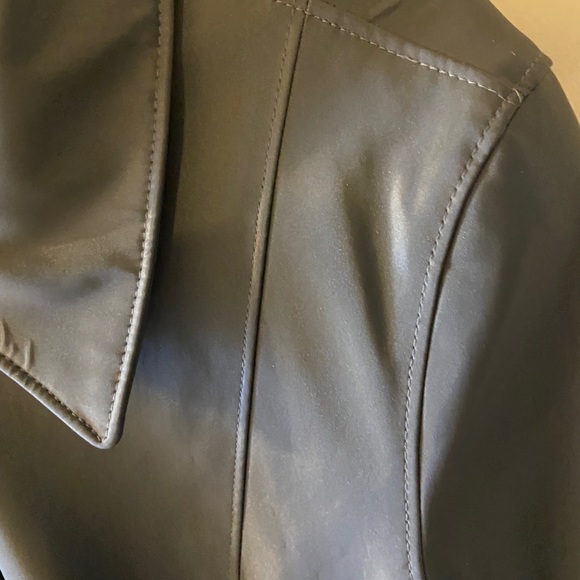 Utex Design Grey Short Trench-coat size 10 - Picture 11 of 13